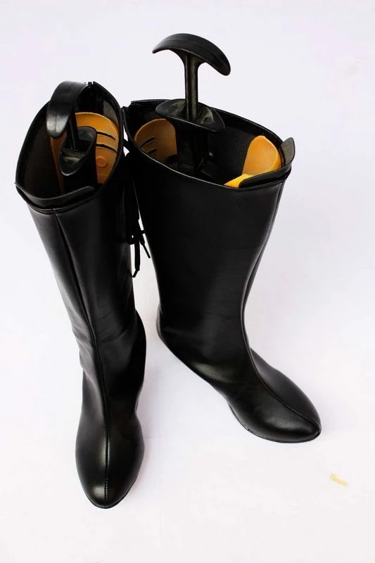 Vocaloid Gumi Black Faux Leather Cosplay Boots - Image 2
