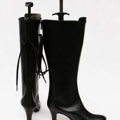 Vocaloid Gumi Black Faux Leather Cosplay Boots