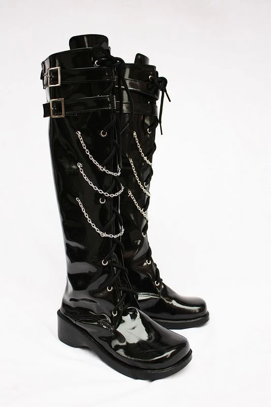 Vocaloid Kagamine Rin Faux Leather Cosplay Boots