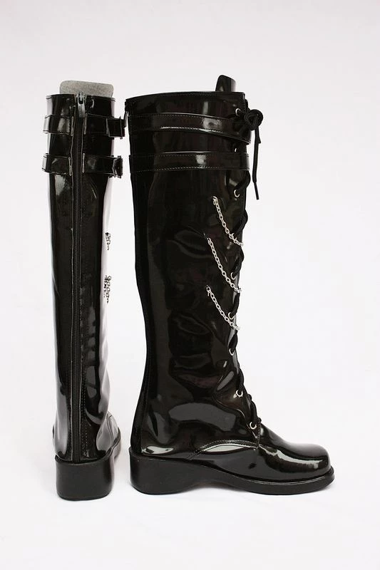 Vocaloid Kagamine Rin Faux Leather Cosplay Boots - Image 2