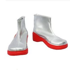 Vocaloid Kiku Silver Cosplay Boots
