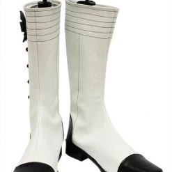 White Black Butler Kuroshitsuji Charles Grey Imitation Leather Cosplay Boots