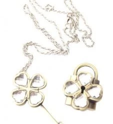 White Shugo Chara! Alloy Cosplay Key Necklace